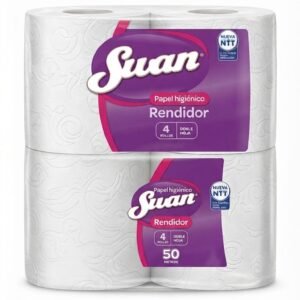 Papel Higiénico 50 m, 4 Rollos - Swan